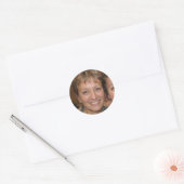 Word een droombouwer ronde sticker (Envelop)