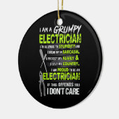 Word een elektricien keramisch ornament (Links)