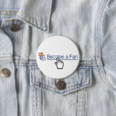 Word een fan ronde button 7,6 cm (In situ)