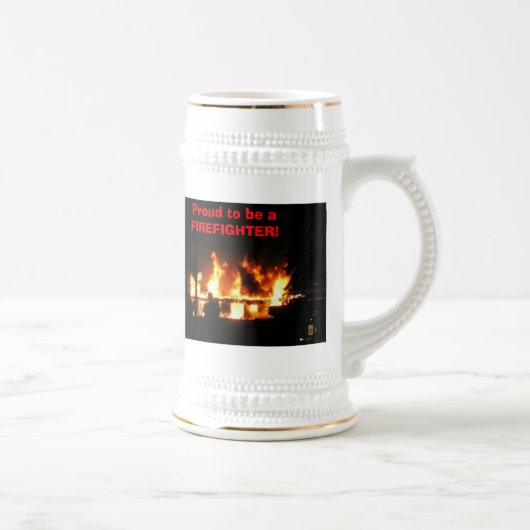 Word een FIREFIGHTER! stein Bierpul (Rechts)