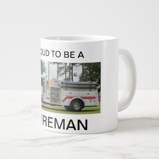 Word een Fireman-Mok Grote Koffiekop (Voorkant rechts)