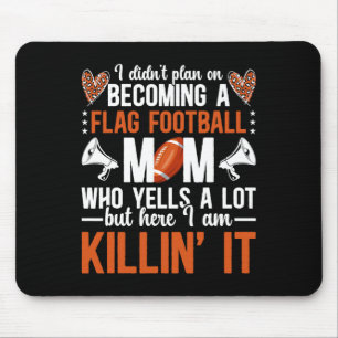 Word een Football moeder van een vlag Football PL Muismat