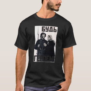 Word een Hero Retro Sovjet-Unie propaganda T-shirt