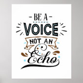 Word een Inspirerend Poster voor Word Voice Art (Voorkant)