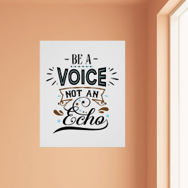 Word een Inspirerend Poster voor Word Voice Art