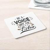 Word een Inspirerend spraakkunst Kartonnen Onderzetters (Schuin)