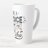 Word een Inspirerend spraakkunst Latte Mok (Rechterhoek)