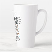 Word een Inspirerend spraakkunst Latte Mok (Rechts)