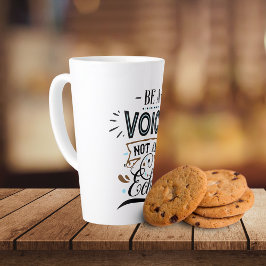 Word een Inspirerend spraakkunst Latte Mok