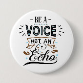 Word een Inspirerend spraakkunst Ronde Button 7,6 Cm (Voorkant)