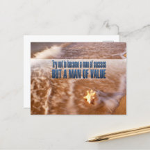"Word een man van waarde" Inspirerend quote