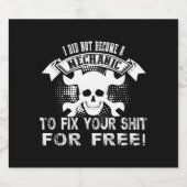 Word een mechanisch likeurfles etiket (Enkel label)