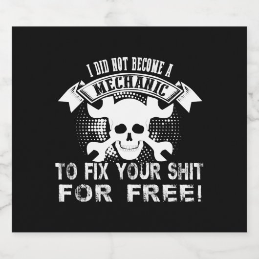 Word een mechanisch likeurfles etiket (Enkel label)