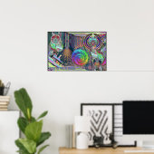 Word Één met het Universum Poster (Thuiskantoor)