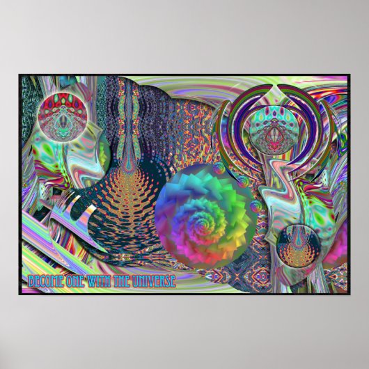 Word Één met het Universum Poster (Voorkant)