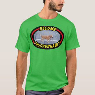 Word een niet-bestuurbaar thema t-shirt