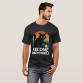 Word een onbestuurbaar T-shirt voor katten (Voorkant volledig)