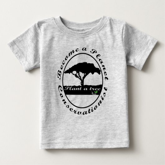 Word een planeet conservationist T-Shirt (Voorkant)