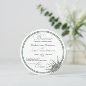 Word een Schotse tistle bruiloft-uitnodiging Kaart (Staand voorkant)