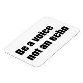 Word een stem geen echo magneet (Linkerzijde)