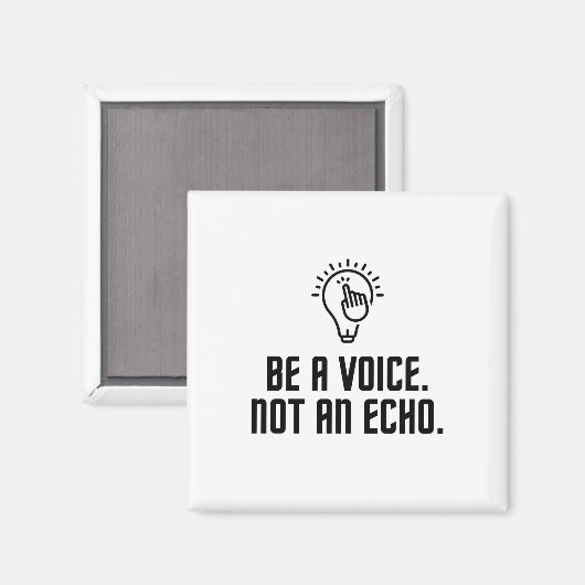 Word een stem geen echo magneet (Voorkant / Achterkant)