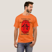 WORD EEN TSUNAMI SAMURAI ! T-SHIRT (Voorkant volledig)