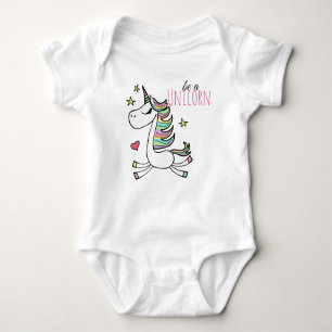 Word een Unicorn Baby Jersey Bodysuit