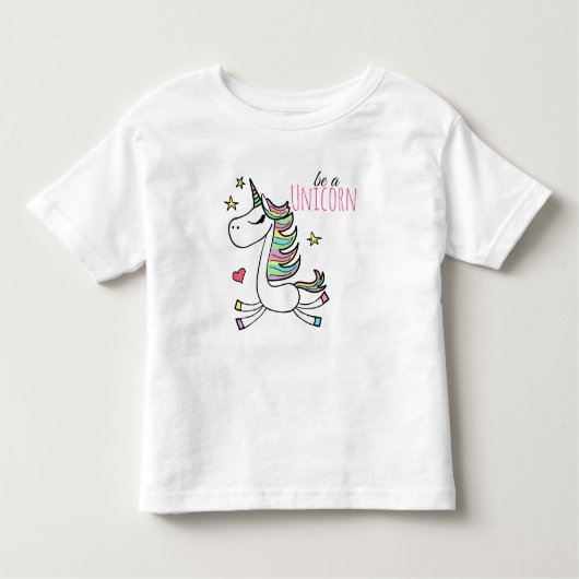 Word een Unicorn Toddler T-Shirt (Voorkant)