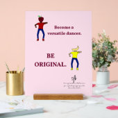 Word een veelzijdige danser Ballet Roze Acryl Bord (Huwelijk)