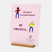 Word een veelzijdige danser Ballet Roze Acryl Bord (Hoek)