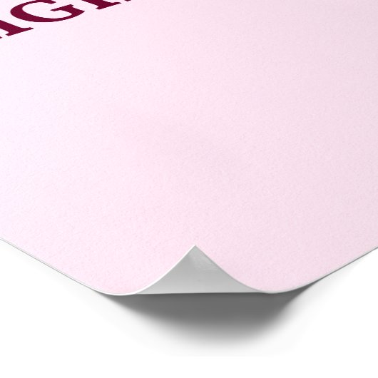 Word een veelzijdige danser Ballet Roze Poster (Hoek)