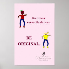 Word een veelzijdige danser Ballet Roze Poster