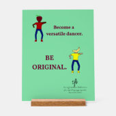 Word een veelzijdige danser licht Zee groen Acryl Bord (Voorkant)