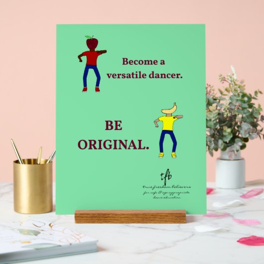 Word een veelzijdige danser licht Zee groen Acryl Bord (Huwelijk)