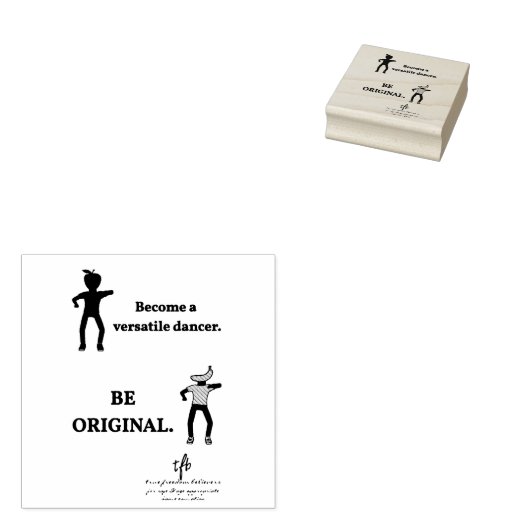 Word een veelzijdige danser rubberstempel (Gestempeld)