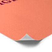 Word een veelzijdige danser zalm poster (Hoek)