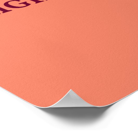 Word een veelzijdige danser zalm poster (Hoek)