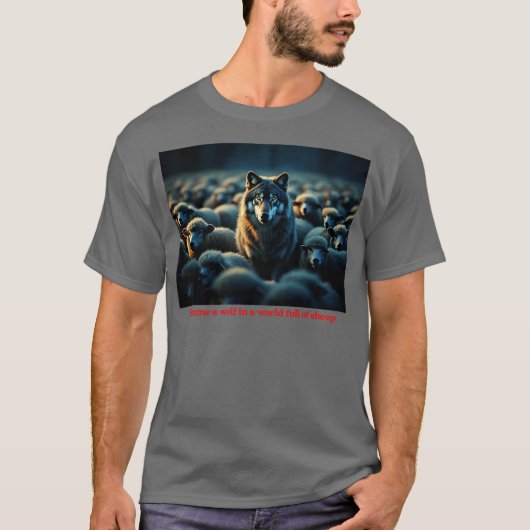 Word een wolf t-shirt (Voorkant)