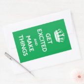 Word enthousiast en maak dingen - Sticker (Envelop)