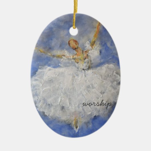 Word for the year keramisch ornament (Voorkant)