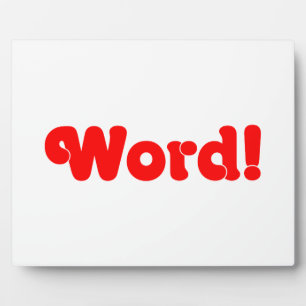 Word! Fotoplaat