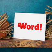 Word! Fotoplaat (Zijkant)