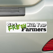 Word fris met je boeren bumpersticker (Op auto)