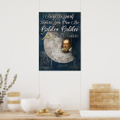 Word Galileo Galilei Poster (Keuken)