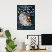 Word Galileo Galilei Poster (Thuiskantoor)