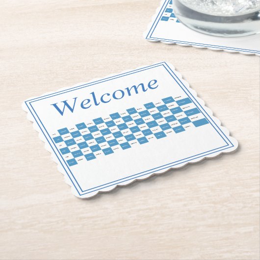 Word Game Cheat Sheet Woorden met handdoeken Kartonnen Onderzetters (Gebogen)