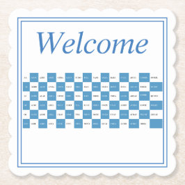 Word Game Cheat Sheet Woorden met handdoeken Kartonnen Onderzetters