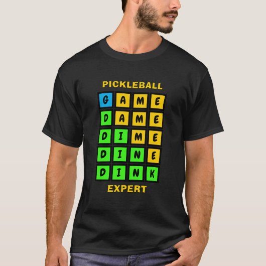 WORD GAME DINK Pickleball T-shirt (Voorkant)