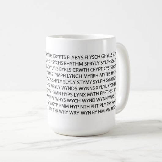 Word Game Mok "Veel consonanten" (Voorkant rechts)