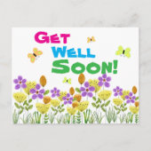 Word gauw beter met kleuren  briefkaart (Voorkant)